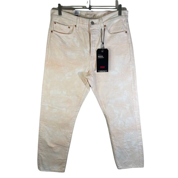 NWT Levi's Premium Women's Wedgie Straight Button Fly Jeans Peach Size 31x28 New - Picture 1 of 12